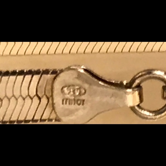 4 "Milor" Vintage Herringbone, Ster.Silv.Necklaces - Picture 4 of 4